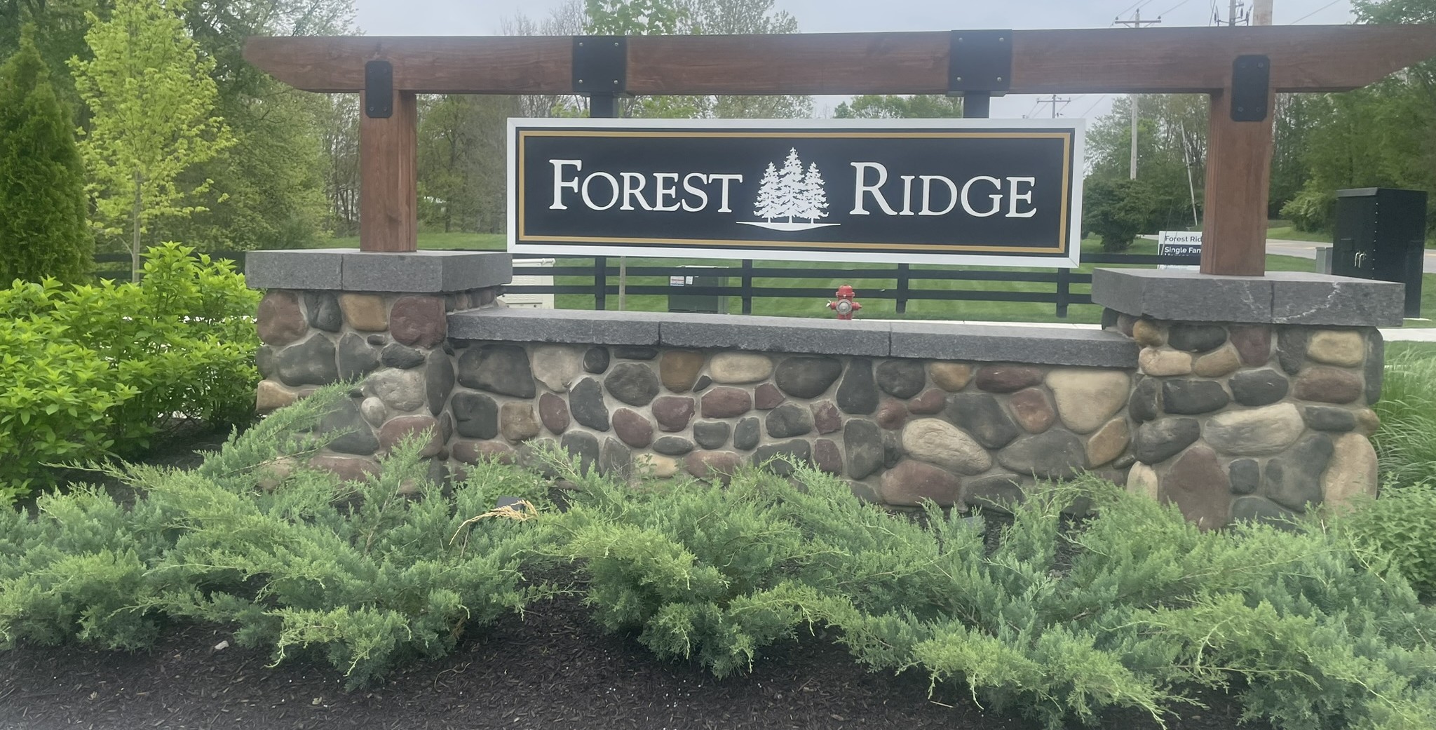 Forest Ridge Pataskala neighborhood entrance sign