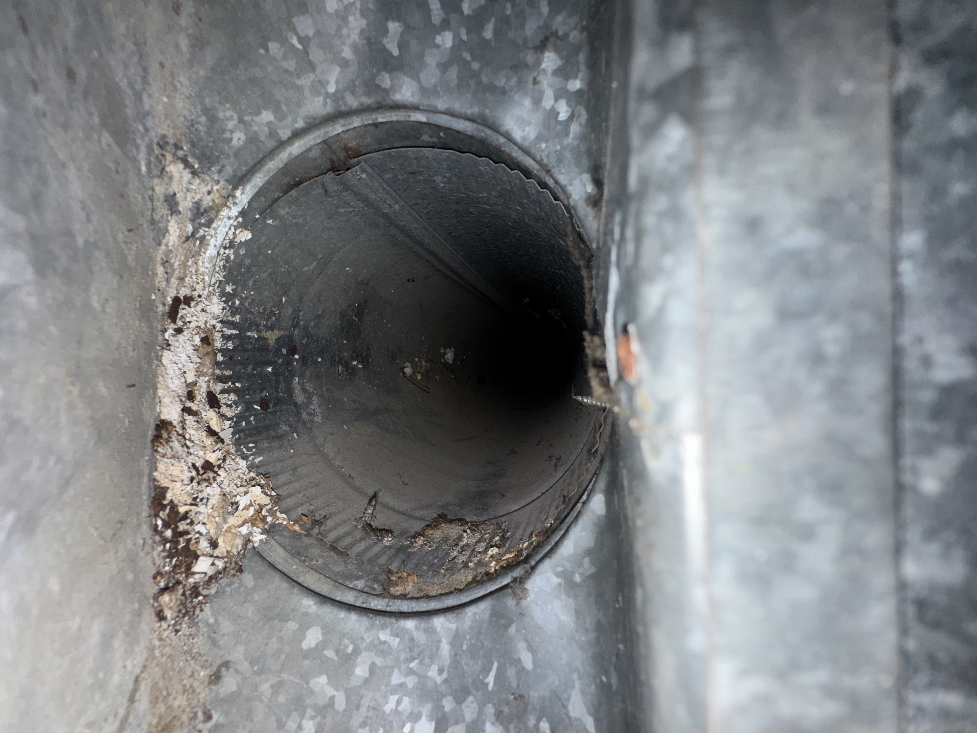 Same Old Town Pataskala vent mid-cleaning after second pass with HEPA equipment